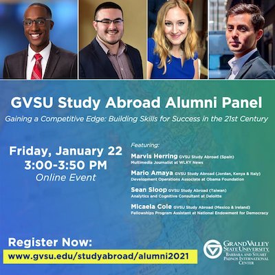 GVSU Study Abroad Alumni Panel: Gaining a Competitive Edge